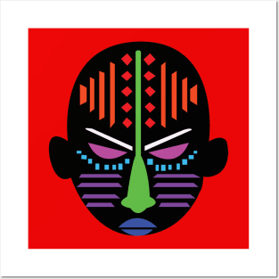 African Mask Posters and Art